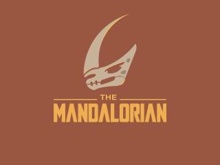 The Mandalorian Minimal Logo wallpaper