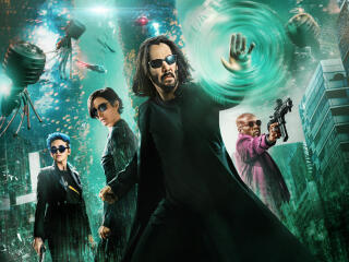 The Matrix Resurrections 4K Movie Official wallpaper