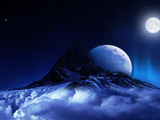 The Rise of Planet HD Mountain Tip wallpaper