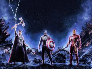 The Trinity Avengers Endgame wallpaper