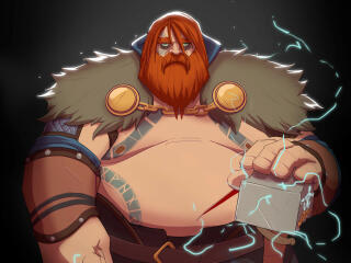 THOR God of War Ragnarök Cool Gaming wallpaper
