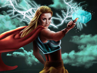 Thor Love And Thunder 4k Jane Foster Art wallpaper