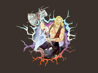 Thor Love and Thunder Minimal wallpaper