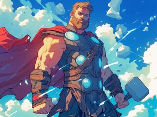 Thor Marvel Comics 2K24 Digital wallpaper