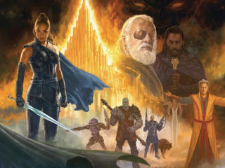 Thor Ragnarok Movie Artwork wallpaper
