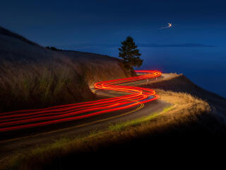 Time-lapse Road HD Photography wallpaper
