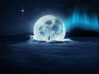 Touching The Moon wallpaper
