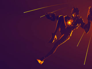 Tracer Ovewatch Artwork wallpaper