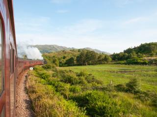 train, nature, railroad Wallpaper