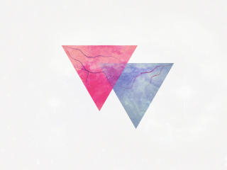 triangle, minimalism, lightning Wallpaper