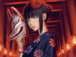 tsukasa jun, girl, kimono wallpaper