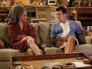 two and a half men, charlie sheen, jon cryer wallpaper