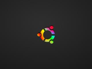 ubuntu, black, rainbow wallpaper