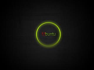 ubuntu, green, black wallpaper