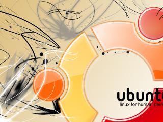 ubuntu, linux, orange wallpaper