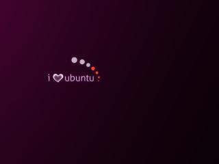 ubuntu, operating system, heart wallpaper