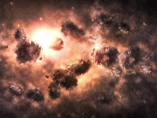 universe, nebula, explosion wallpaper