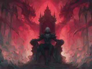 Vampire on the Red Throne wallpaper