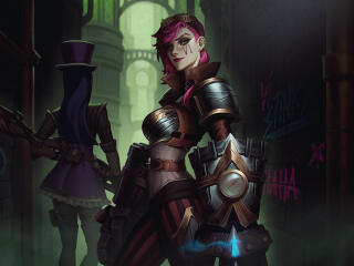 Vi and Caitlyn Cool League Of Legends wallpaper