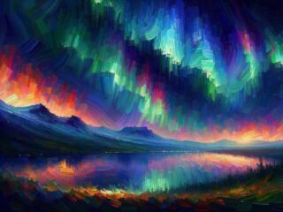 Vibrant Aurora Northern Lights wallpaper