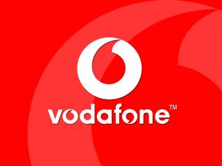 vodafone, telecommunications company, logo wallpaper