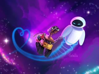 Wall E and Eve wallpaper