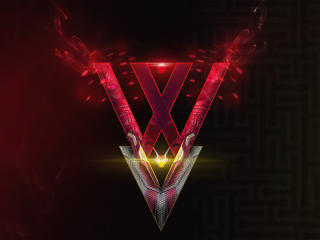 WandaVision 5K Fan Logo wallpaper