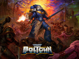 Warhammer 40,000 Boltgun Gaming Poster wallpaper