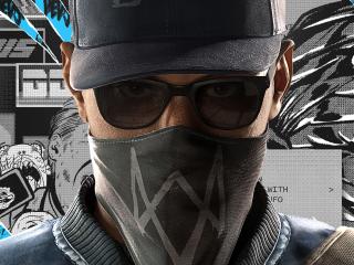 watch dogs 2, marcus holloway, face Wallpaper
