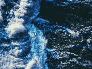 wave, spray, sea Wallpaper