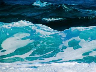 waves, sea, foam Wallpaper