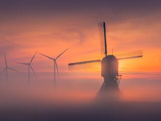 Wind Turbine HD wallpaper
