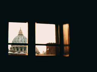 window, roof, vatican Wallpaper