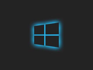 Windows 10 Logo Blue Glow wallpaper