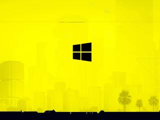 Windows 10 x Cyberpunk 2077 wallpaper