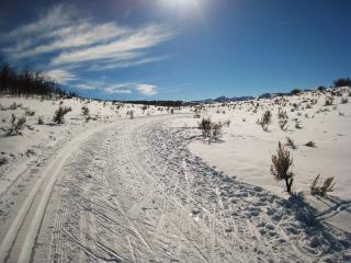 winter, snow, road Wallpaper