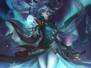 Winterblessed Diana League Of Legends wallpaper
