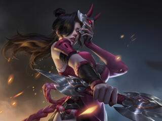 Women Warrior HD Akko Fantasy Art wallpaper