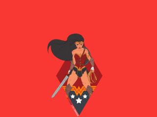 Wonder Woman Comic Minimal Cover wallpaper