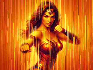 Wonder Woman Cool Gal Gadot as Diana Prince Art Wallpaper