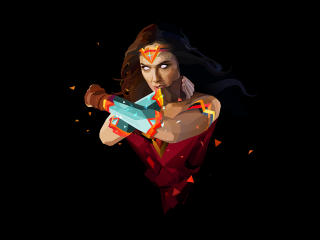 Wonder Woman Paint Art wallpaper