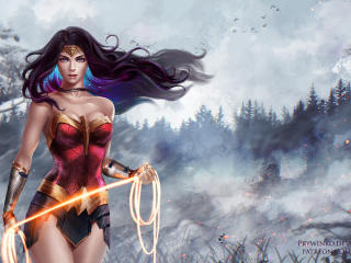 Wonder Woman Superhero Artwork wallpaper