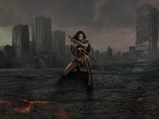 Wonder Woman The Warrior Of Justice League wallpaper