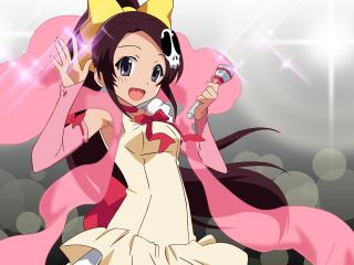 world god only knows, girl, microphone wallpaper