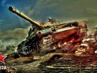world of tanks, t-62a, tank Wallpaper