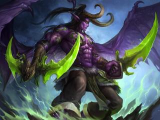 World Of Warcraft Illidan Stormrage Art wallpaper