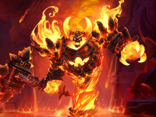 World of Warcraft Ragnaros Fire Art wallpaper