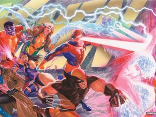 X-Men 8k 50th Anniversary Comic wallpaper