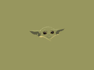 Yoda Baby Minimal Art wallpaper