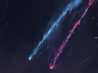 Your Name Anime Abstract Painting wallpaper